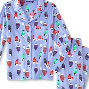 Simply Styled | Merry & Bright Penguin Pajama Set Size Medium NWT